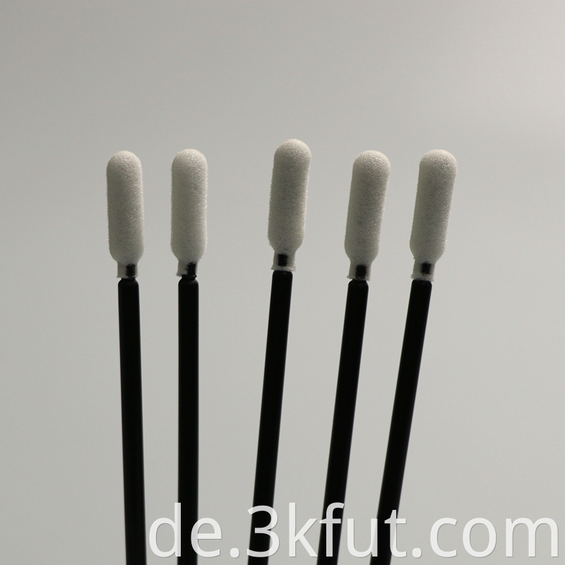 Black Handle Foam Swab